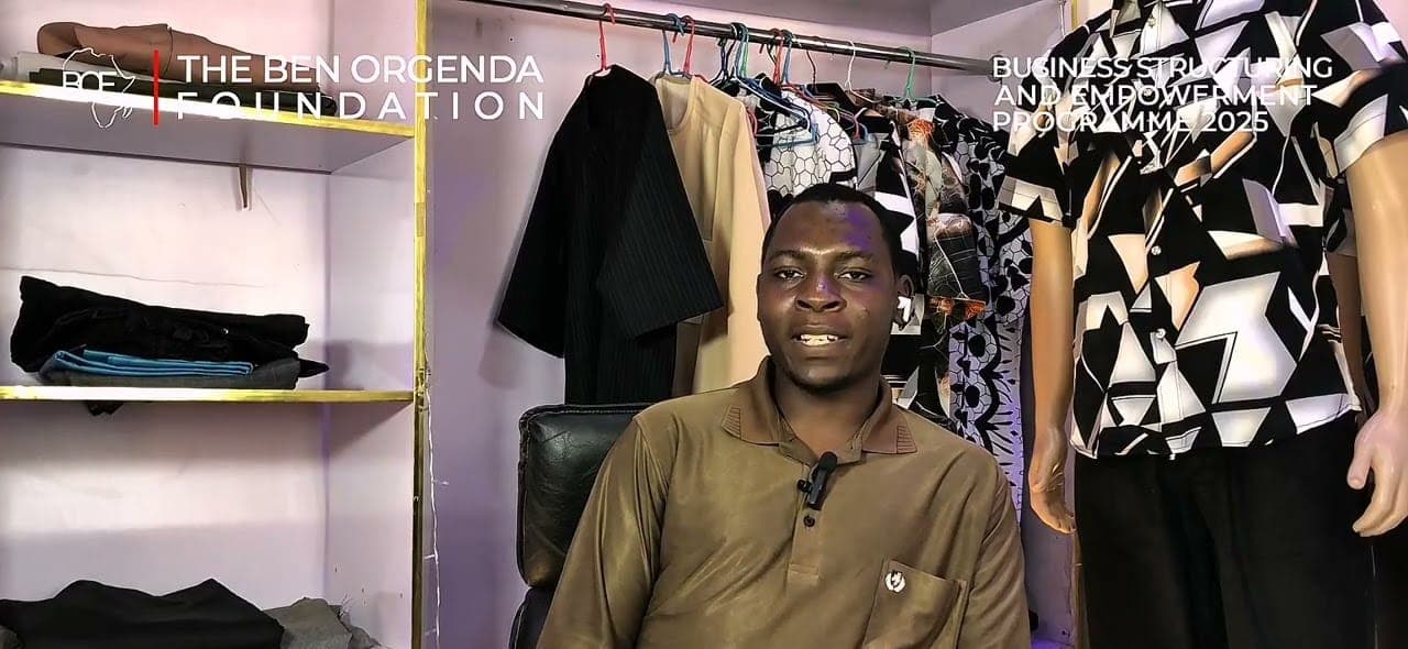 Salaudeem Abdulhafeez talking about Lux Fits in his studio